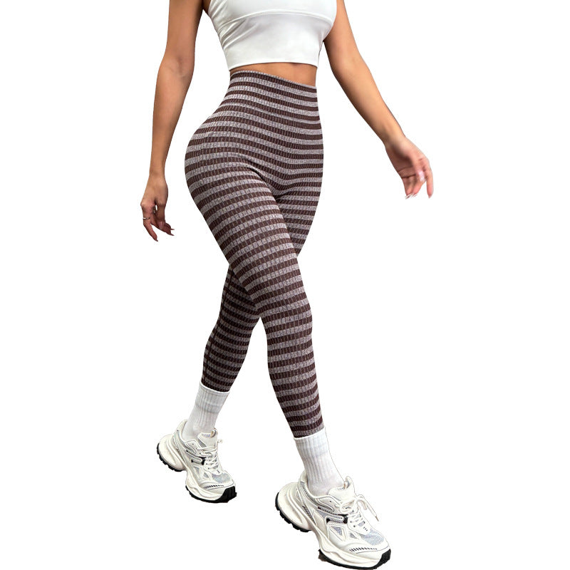 Thick Bae Striped Stretchy Pants